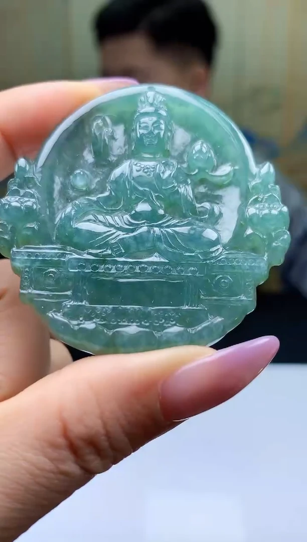 【闪购商品】定制翡翠未镶嵌4917ty-毛货挂件22