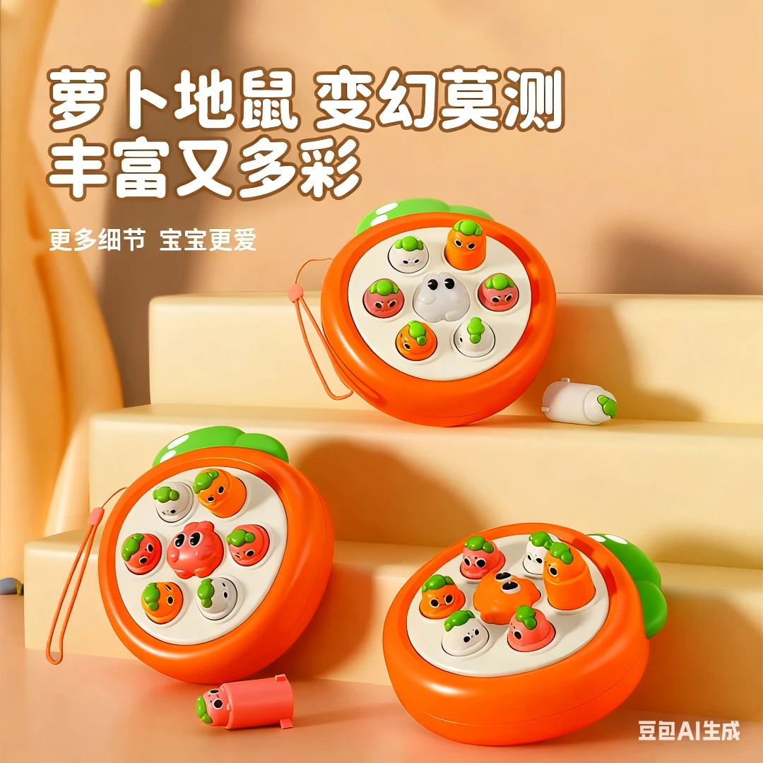 打地鼠儿童玩具1一3岁半幼儿益智婴儿女宝宝早教游戏机大号0男孩2
