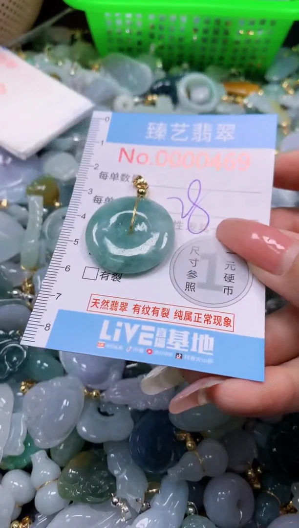 翡翠未镶嵌吊坠(不含链)469