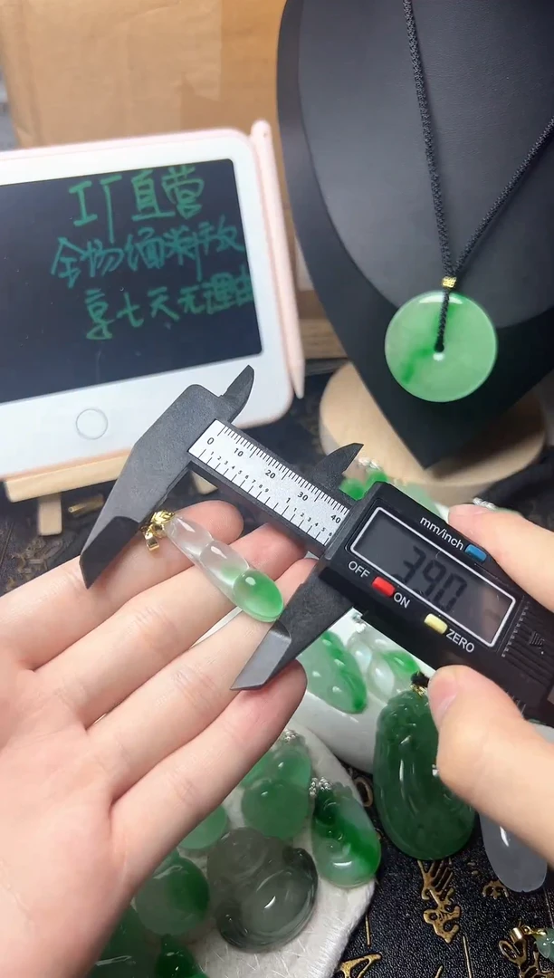 颈饰未镶嵌翡翠所见即所得，一图一物
