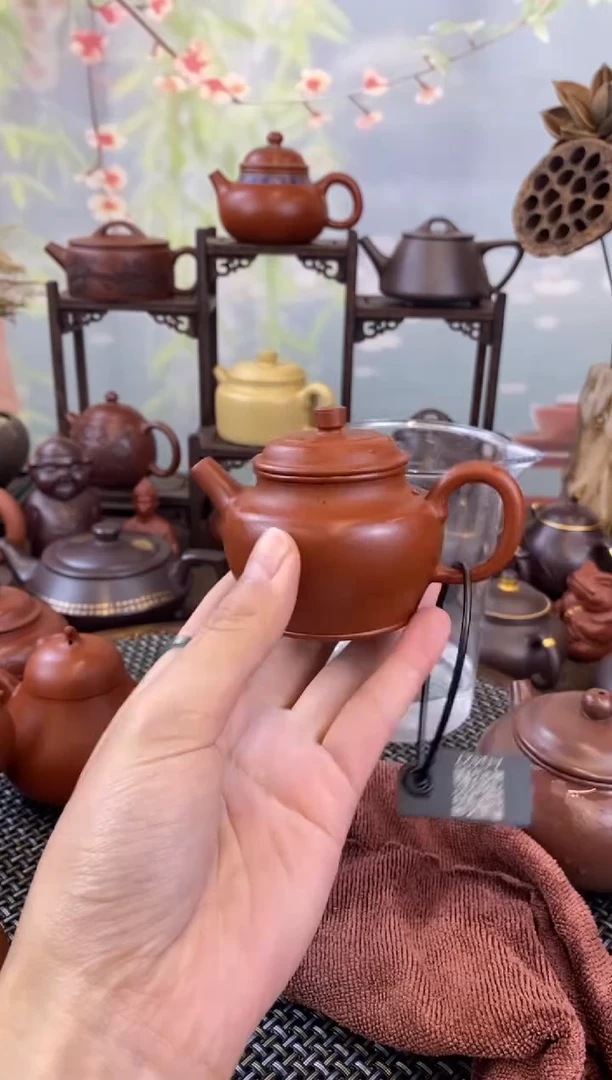 茶壶紫砂朱泥孟臣德钟90cc