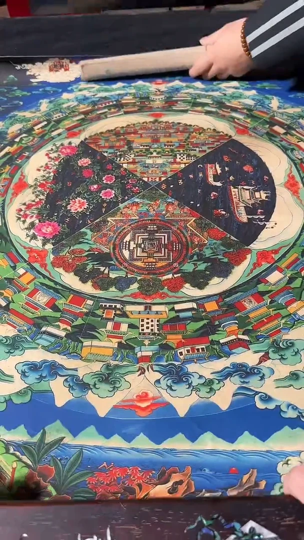 卷轴画藏式珍藏彩绘艺术馆27