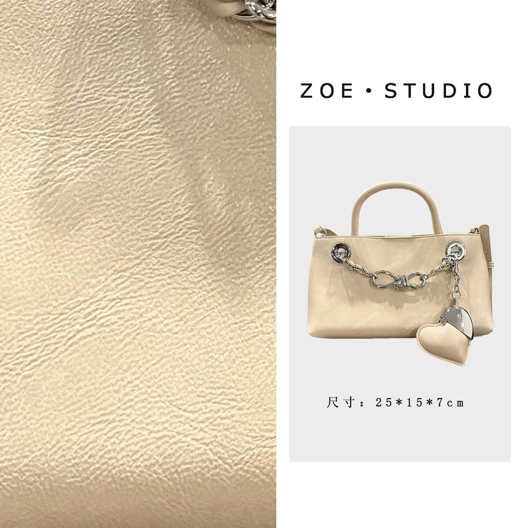 【佐伊甄选】SD-5359-裸色杏仁轻奢女士经典小众斜挎斜跨包包