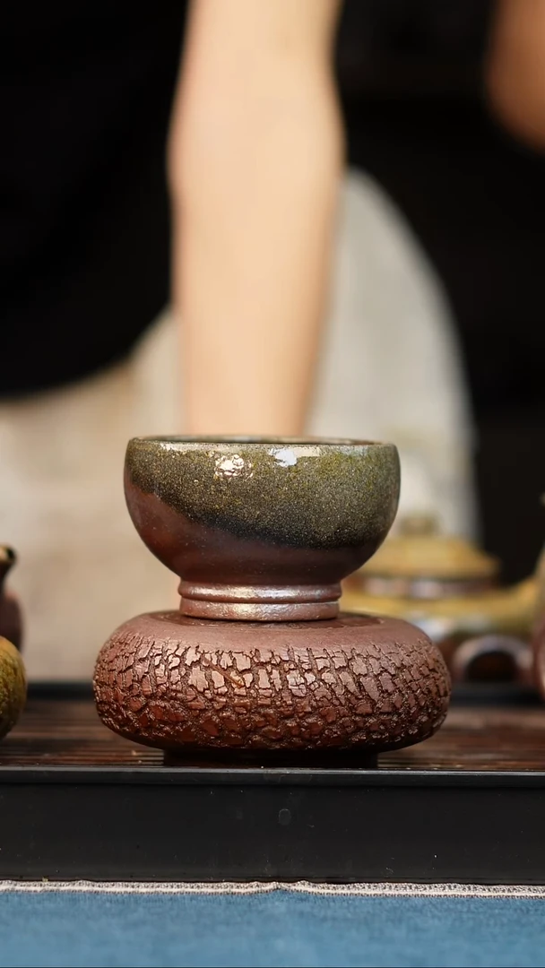 茶壶紫砂瑕疵柴烧紫砂紫泥杯
