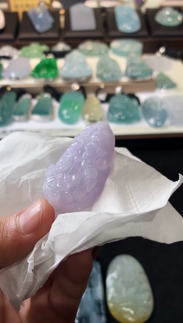 未镶嵌定制翡翠大*头4092毛货不退不换