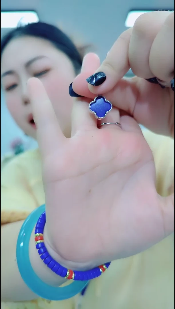 青金石合金颈饰0202四叶草吊坠