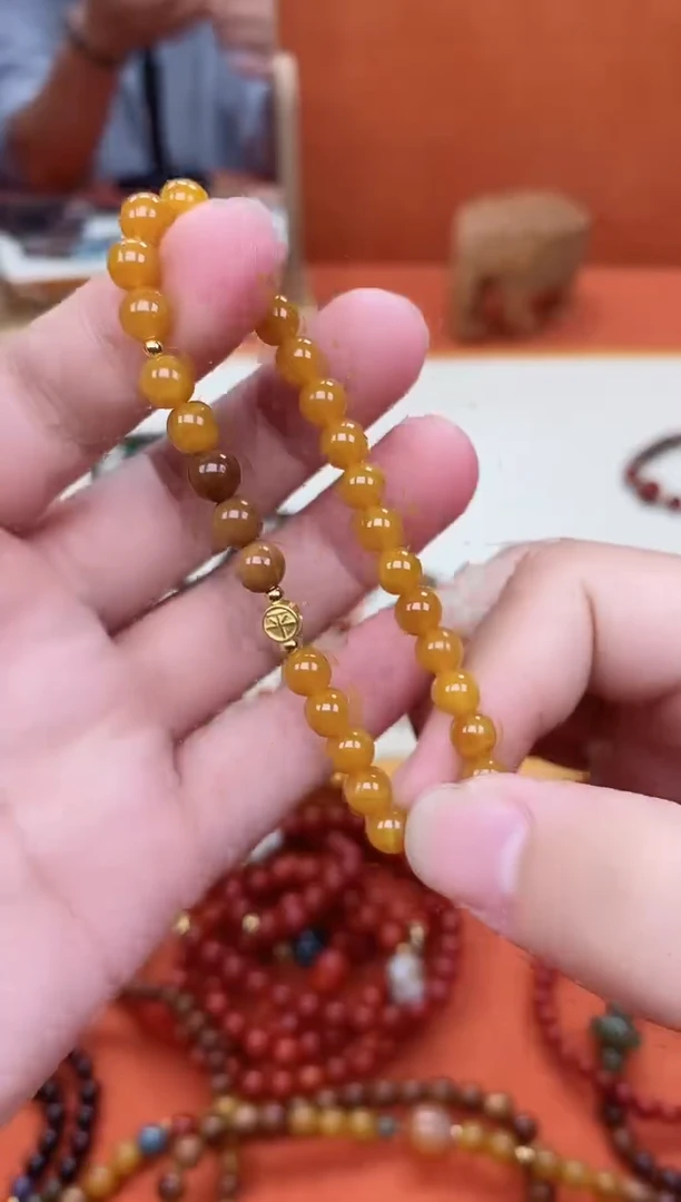 未镶嵌库克手串单圈库克菩提老蜡手串