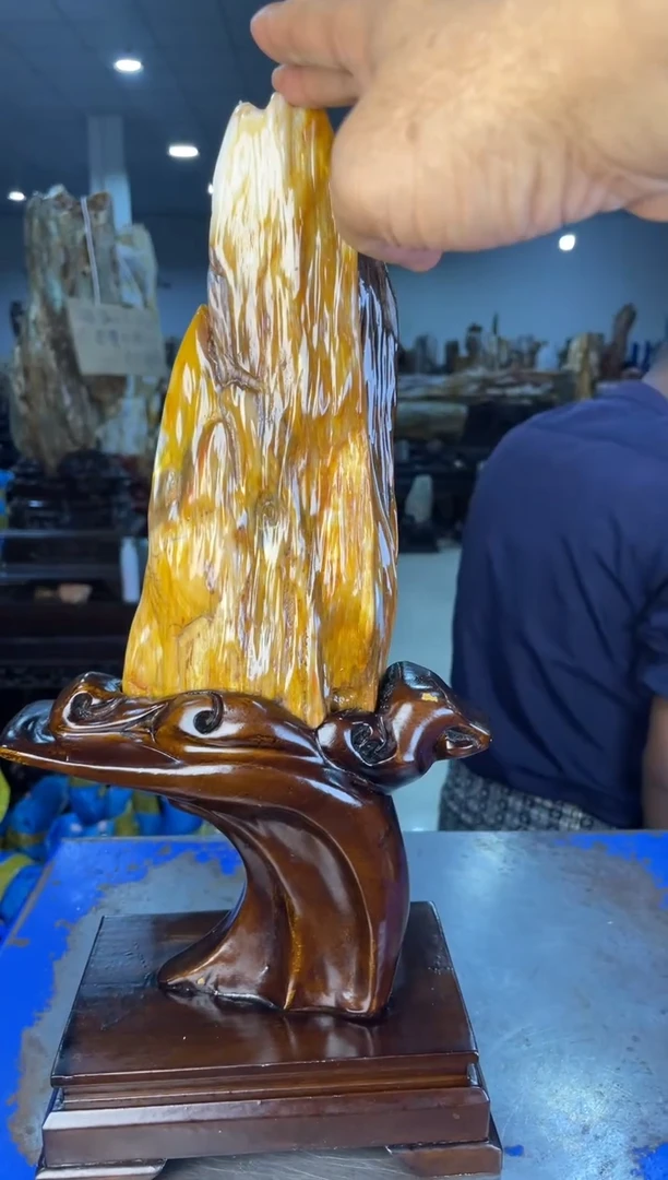 未镶嵌摆件硅化玉39