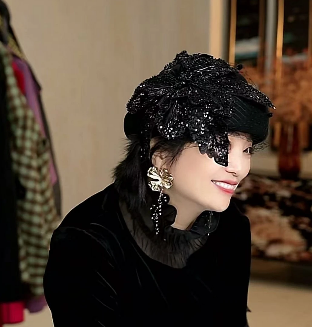 篱君25新款刺绣花朵连衣装饰胸针