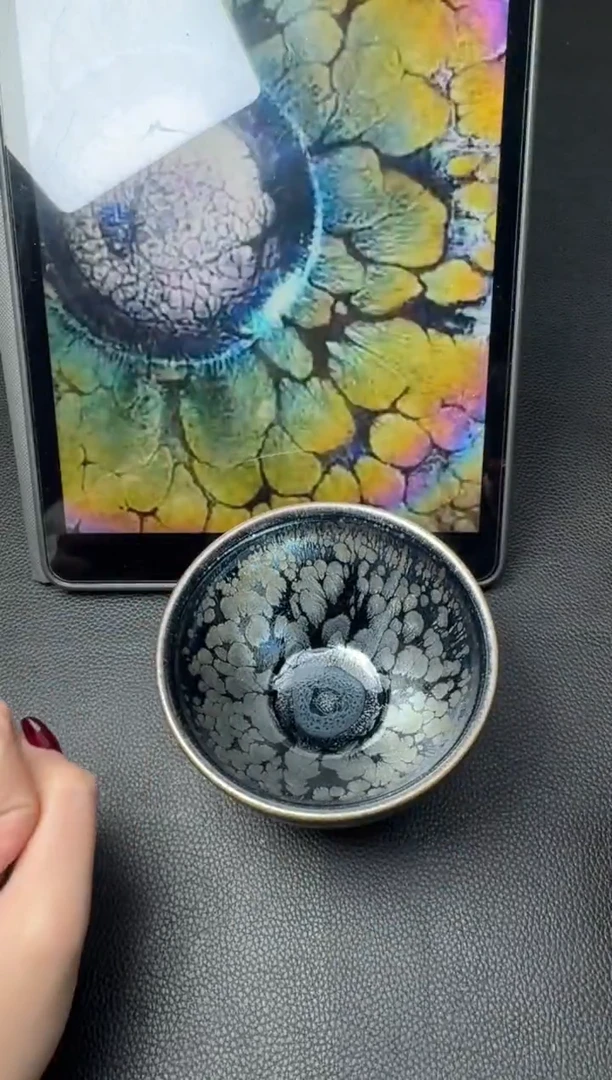 【闪购商品】茶盏建盏故事李学有牡丹花74