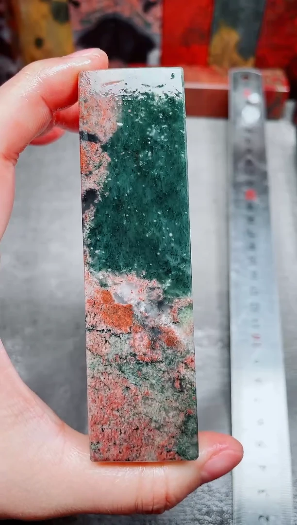 桂林鸡血玉素章3.0左右17