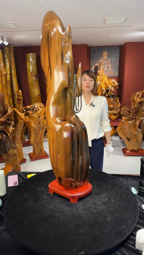 金丝楠光****ㅤ金丝楠木随形孤品摆件1136