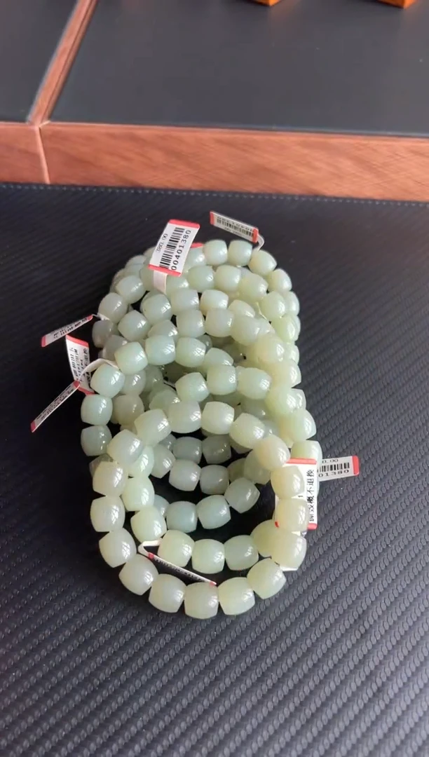 手串未镶嵌和田玉且末近矿微色差卡12直切JMH多样性发货拍一发一