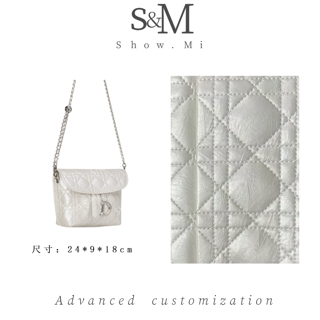 【ShowMi】马鞍包大号丨GQ-2996-珠光白-轻奢小众时尚百搭女士包包