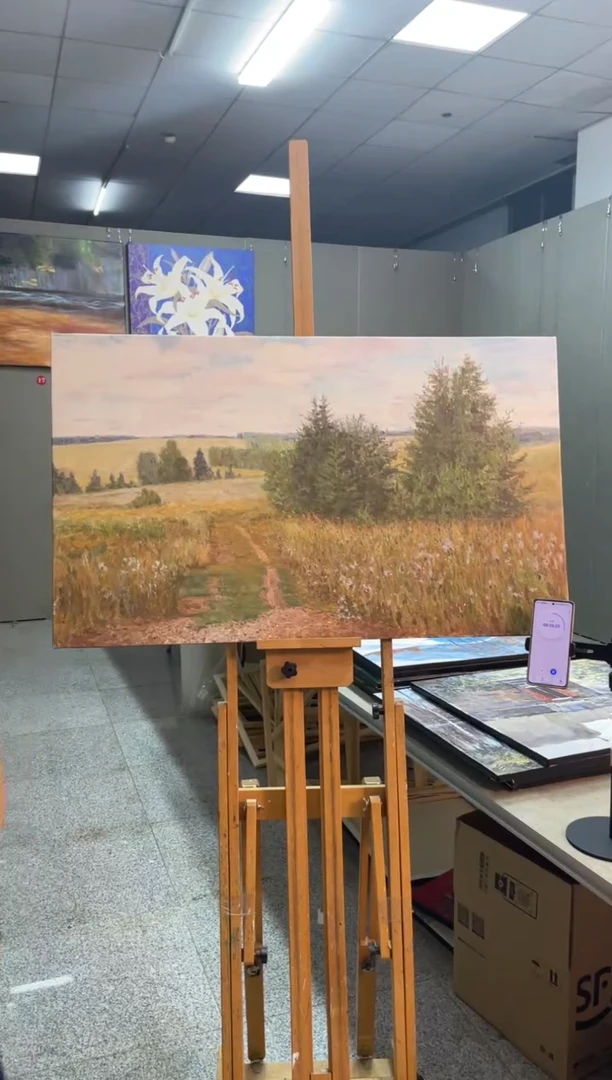 俄美协画家原创油画60*100