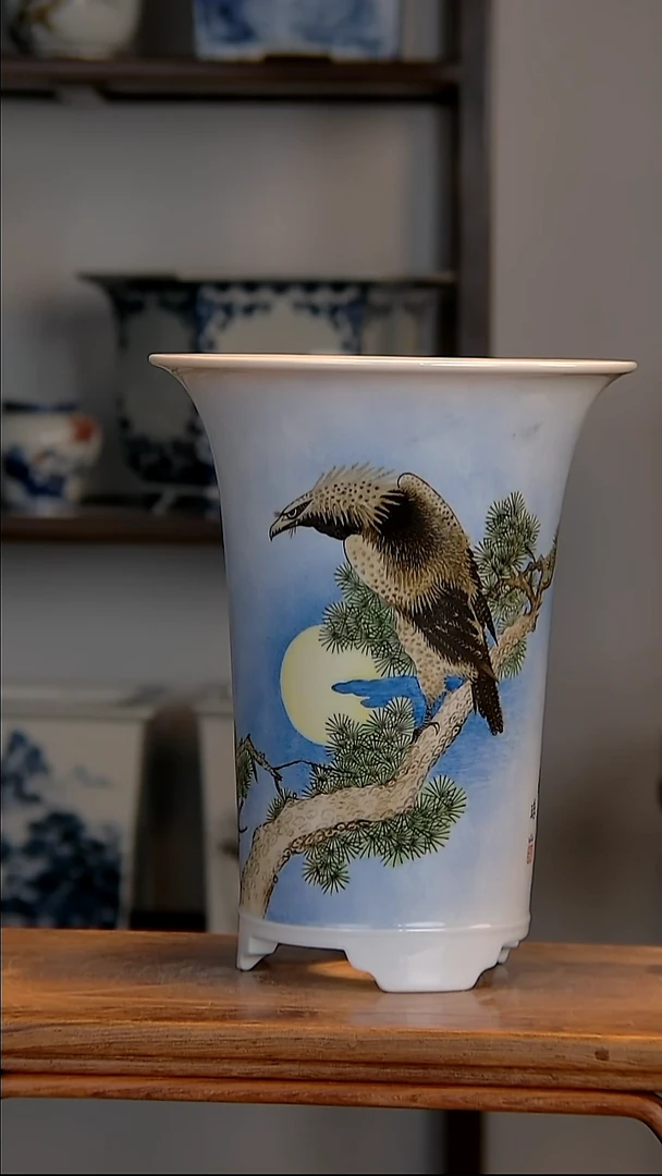 景德镇陶瓷手工花盆