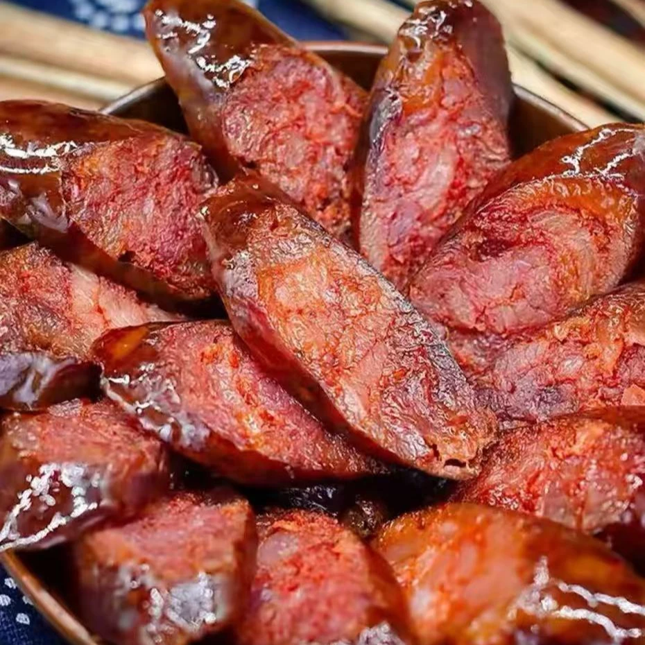 正宗湘西特产土猪肉手工灌制柴火慢熏腊香肠