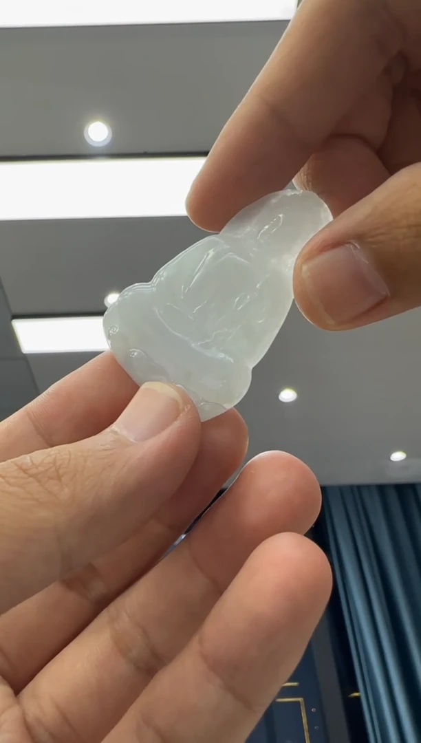颈饰未镶嵌翡翠天然翡翠A货孤品一件