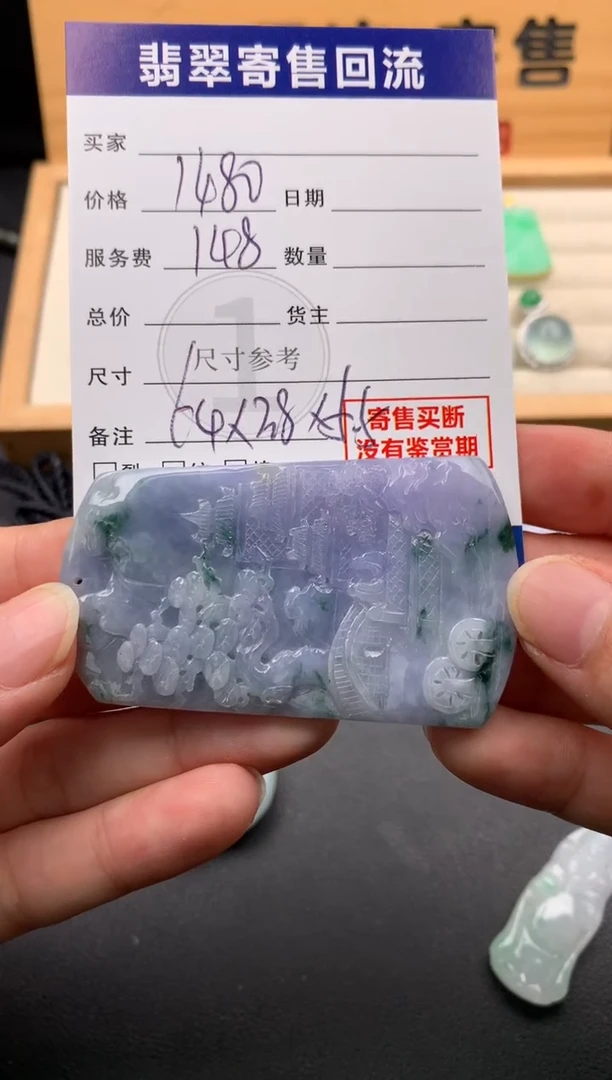 翡翠未镶嵌颈饰10143174