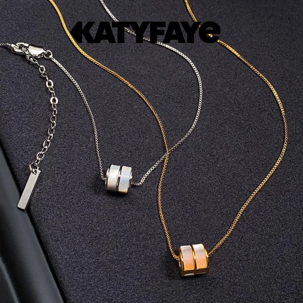 铜合金项链 极简路路通小蛮腰项链女款2025新款轻奢颈链锁骨链