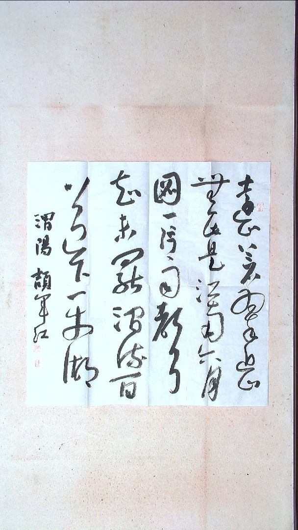 【闪购商品】书法颉军红甘肃69*69（4）