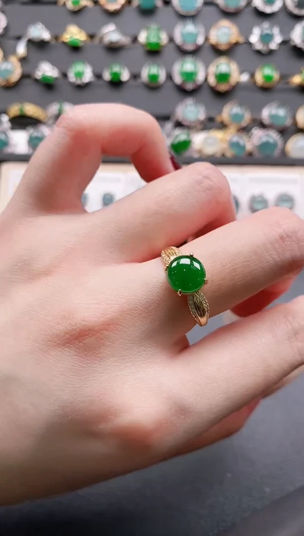 【闪购商品】翡翠戒指银S925镶嵌11111111