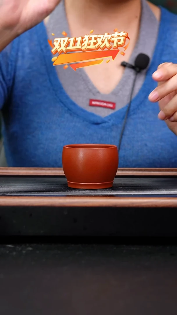 茶壶紫砂赵庄朱泥大肚杯140