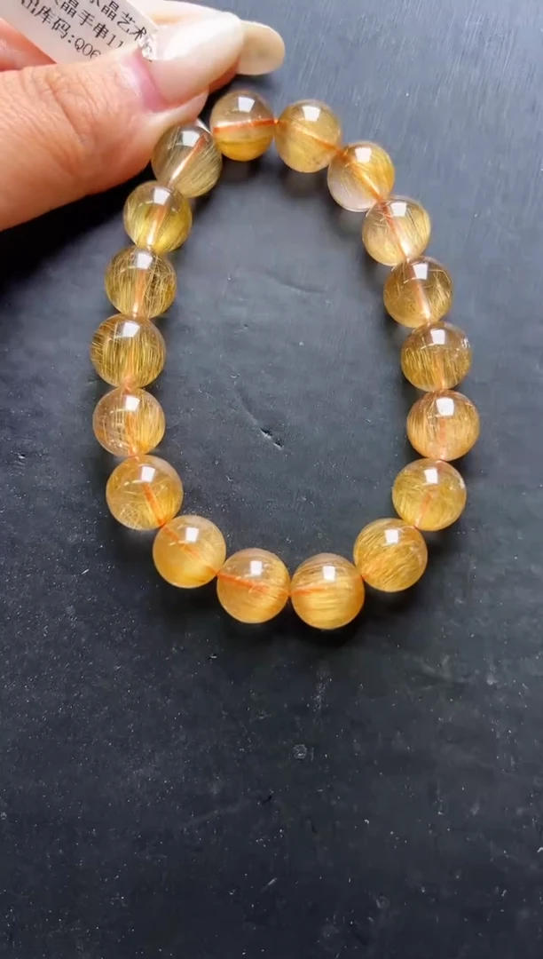 未镶嵌手串水晶发晶手串11mm+ JP54014