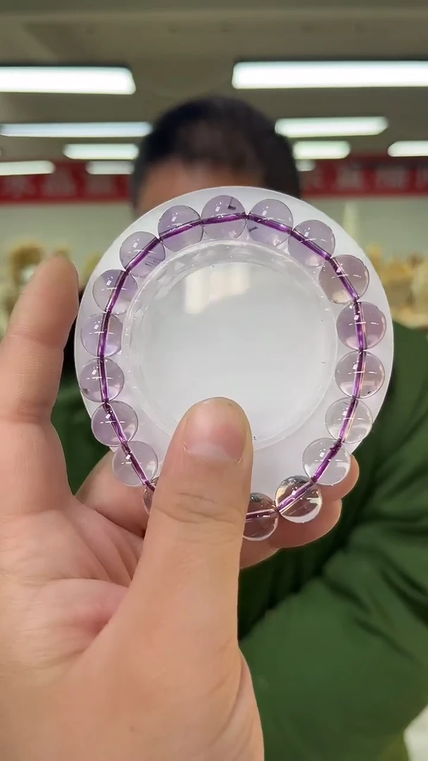 【闪购商品】紫晶手链未镶嵌天然手串多样性发一11mm