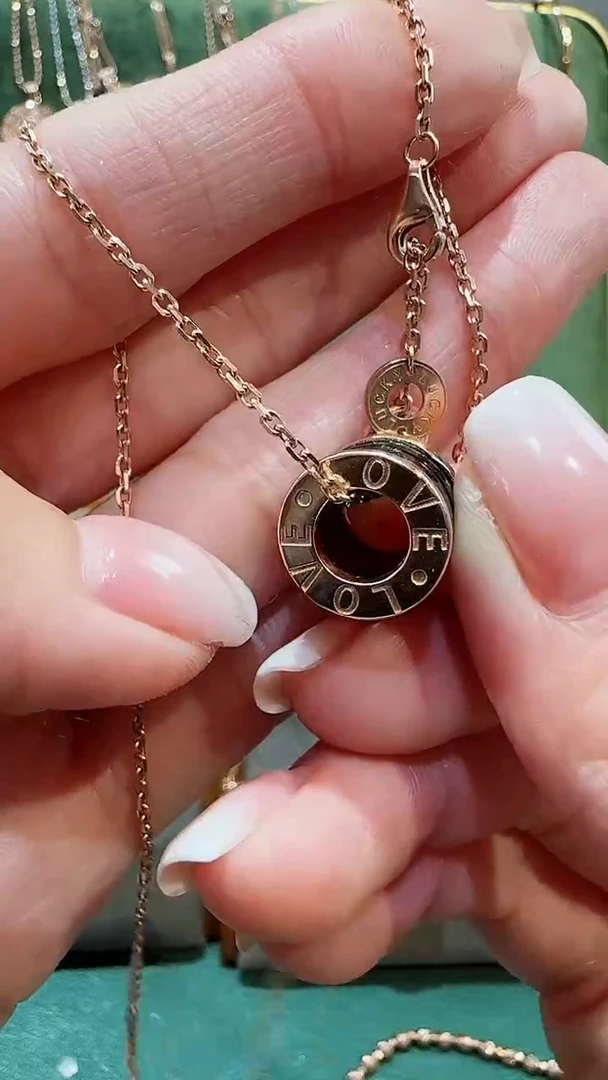 【闪购商品】玛瑙/玉髓套链18K金镶嵌18K金3饼路路通套链