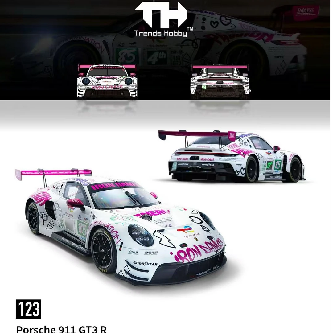 【预售】TH 保时捷911GT3 R 2025勒芒24h合金车模