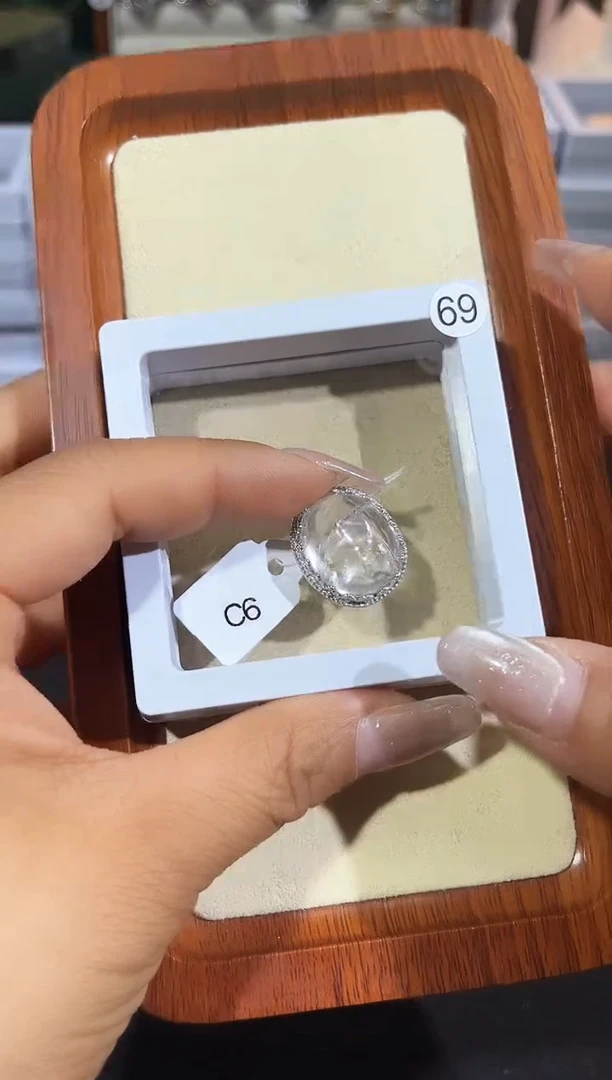 【闪购商品】水晶戒指银S925镶嵌定制