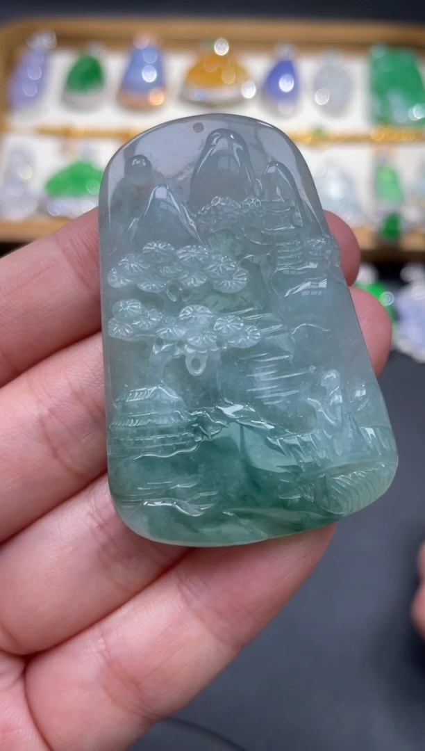 翡翠未镶嵌颈饰26.......