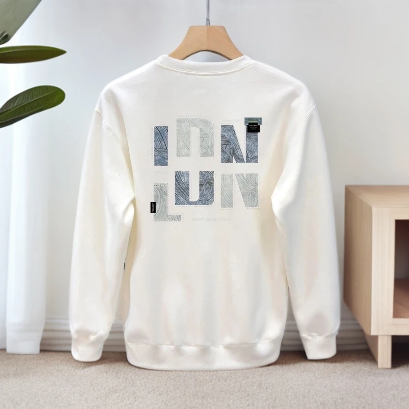 啄木鸟时尚潮流圆领休闲男士卫衣韩版时尚精品运动宽松秋冬百搭款