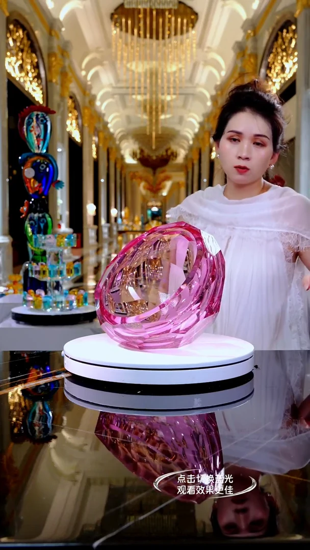 摆件琉璃YB00427琉璃金红果碗