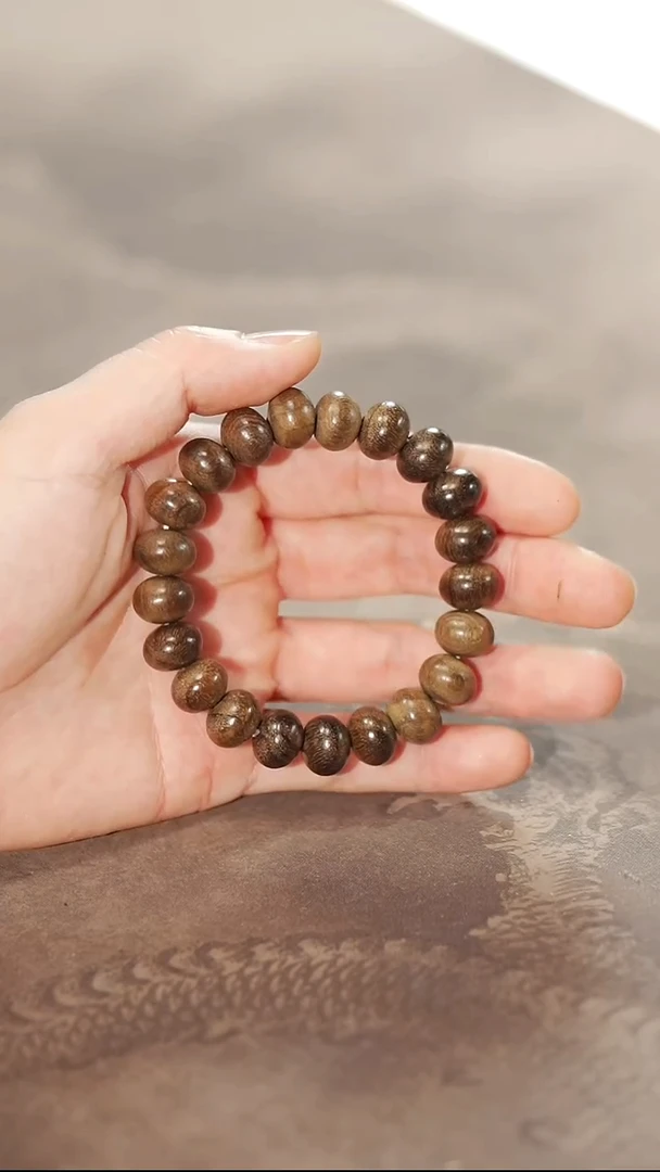 金丝楠手串/手链金丝楠阴沉木1.2cm手串