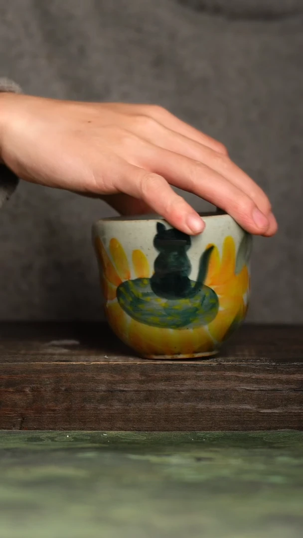【闪购商品】杯青诗手工手绘瓷器