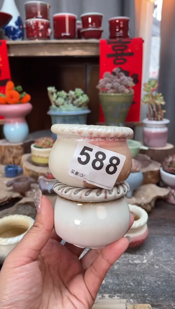 【闪购商品】摆件588知木小芳花盆