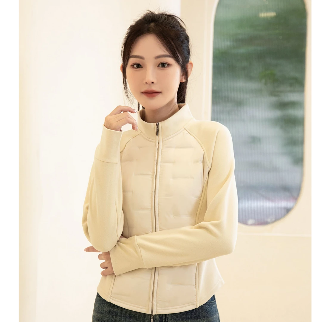 【琴姐家】秋冬新款石墨烯温变小蛮腰立领鹅绒服