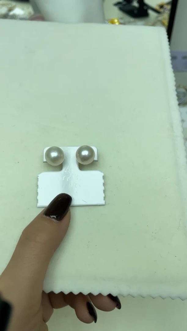 未镶嵌耳饰淡水珍珠白色系