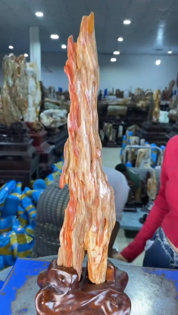 未镶嵌摆件硅化玉14