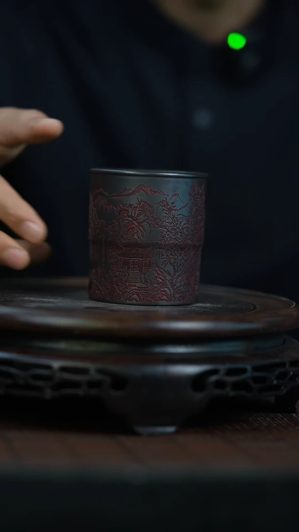 茶壶紫砂宜兴知衍传器精美杯子