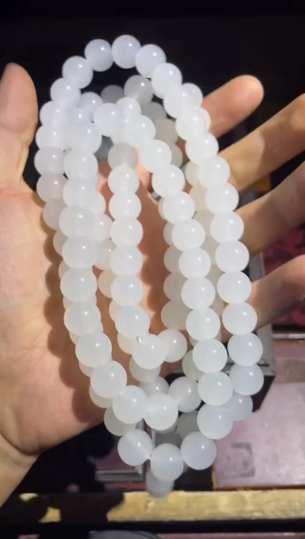 【闪购商品】白 108颗项链1件