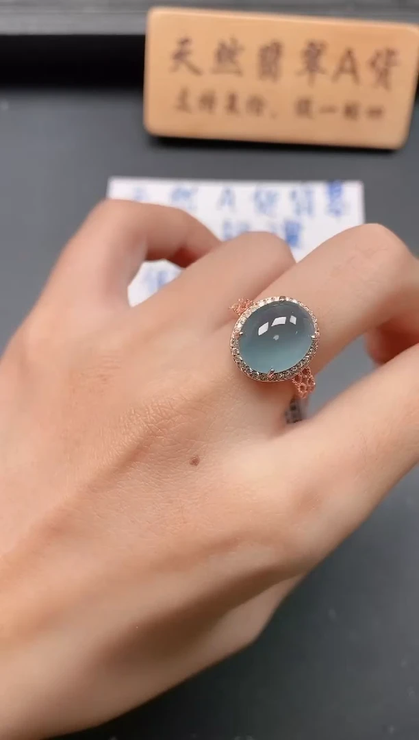 银S925镶嵌戒指翡翠1111