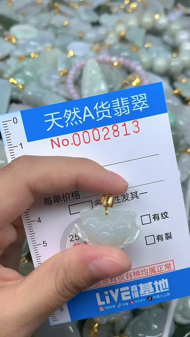 颈饰未镶嵌翡翠净货挂件-2813