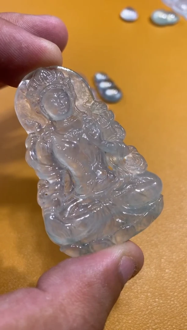 翡翠未镶嵌吊坠(不含链)度母3880