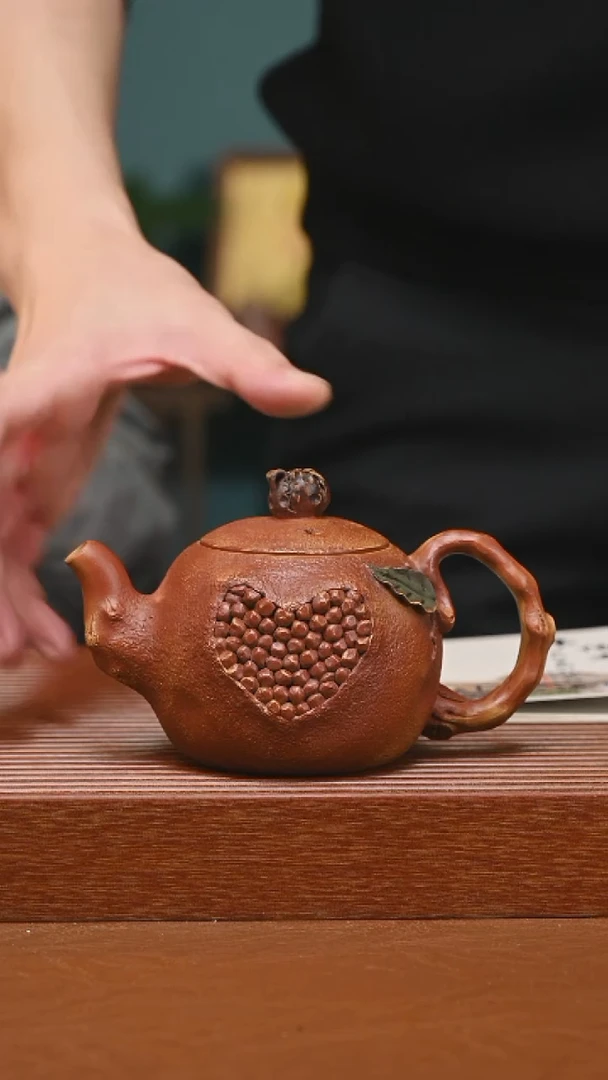 茶壶紫砂精工仿生器石榴壶938