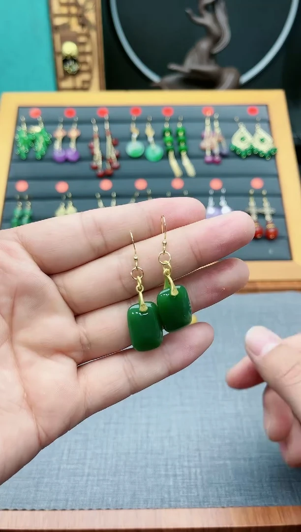 【闪购商品】玛瑙/玉髓耳饰银S925镶嵌419000