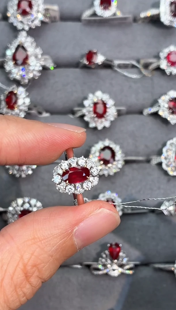 18K金镶嵌戒指红宝石【闪购】1.05ct/七天鉴赏/无烧鸽血红