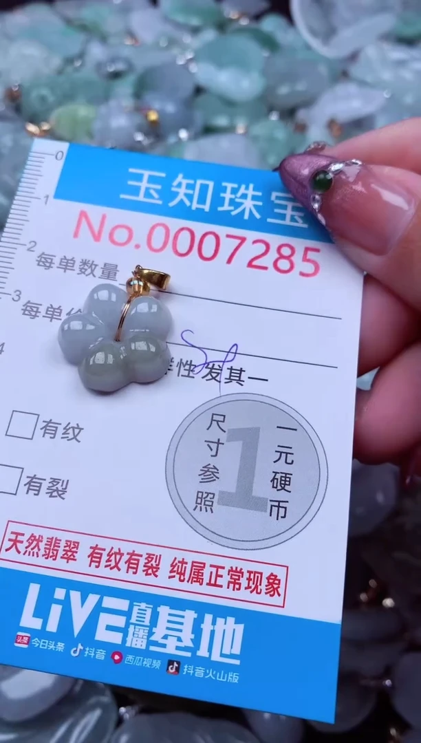 吊坠(不含链)未镶嵌翡翠7285